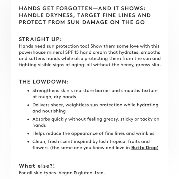 Fenty Skin Hydra Vizor Broad Spectrum Mineral SPF 15 Sunscreen Hand Cream NIB - Picture 5 of 6